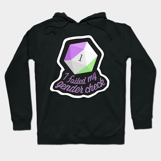 I failed my gender check Hoodie by OctopodArts